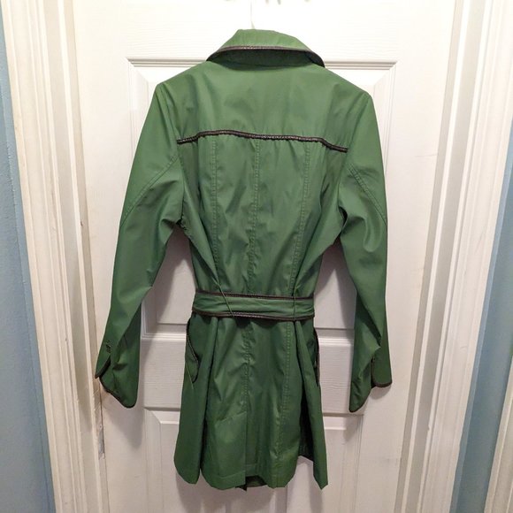 Dennis by Dennis Basso Green Raincoat jacket - Picture 2 of 6